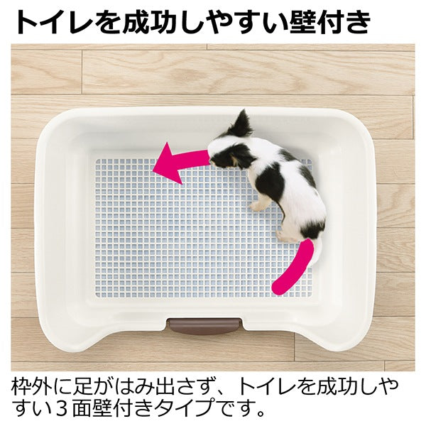 <a href="https://www.qoo10.jp/gmkt.inc/Search/brand.aspx?brandno=19528" target="_blank" class="title_brand" id="btn_brand" title="リッチェル">リッチェル</a>お掃除簡単ステップ壁付トイレ レギュラー ダークブラウン