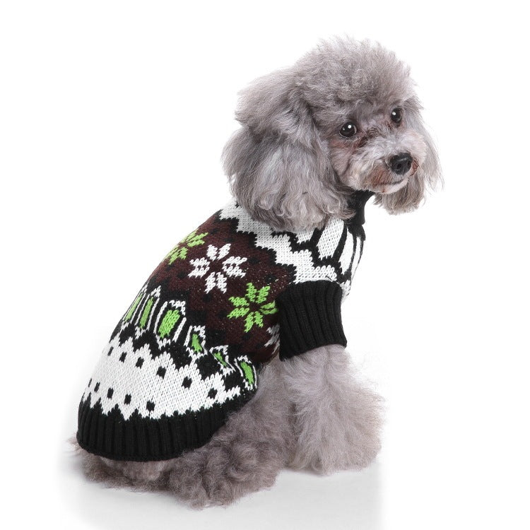 2023年新作入荷 ペット服 犬 服 Tシャツ ドッグウェア犬服クリスマス衣雪花セーターハロウィンペット服セーターヘラジカ衣犬セーター