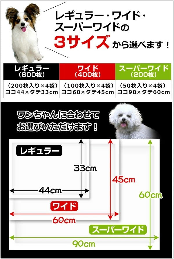 <a href="https://www.qoo10.jp/gmkt.inc/Search/brand.aspx?brandno=22721" target="_blank" class="title_brand" id="btn_brand" title="山善">山善</a>1回使い捨て 薄型ペットシーツ 日本製高分子 (レギュラー 800枚)/(ワイド 400枚)/(スーパーワイド 200枚) (PS-200R*4)/(PS-100W*4)/(PS-50SW*4)