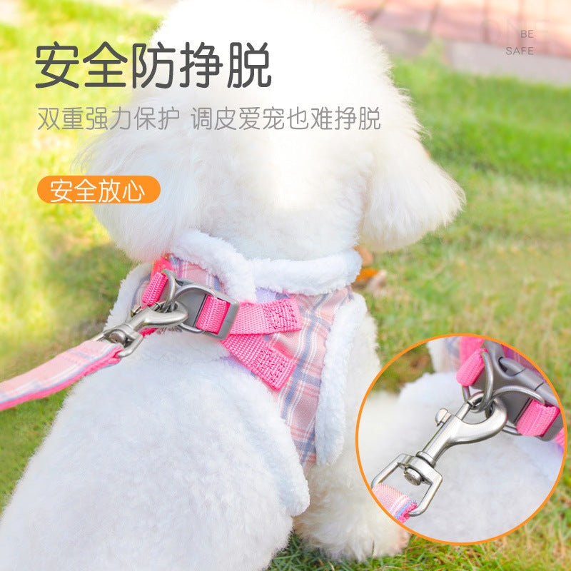 リード リーシュ ペット用品 ハーネスリードセット 犬用 ネコ用ハーネス 2点セット おしゃれ ハーネス お出かけ 猫用 犬 小型犬 中型犬 シンプル お散歩 簡単装着 胴輪 69 軽量 犬用ハーネス