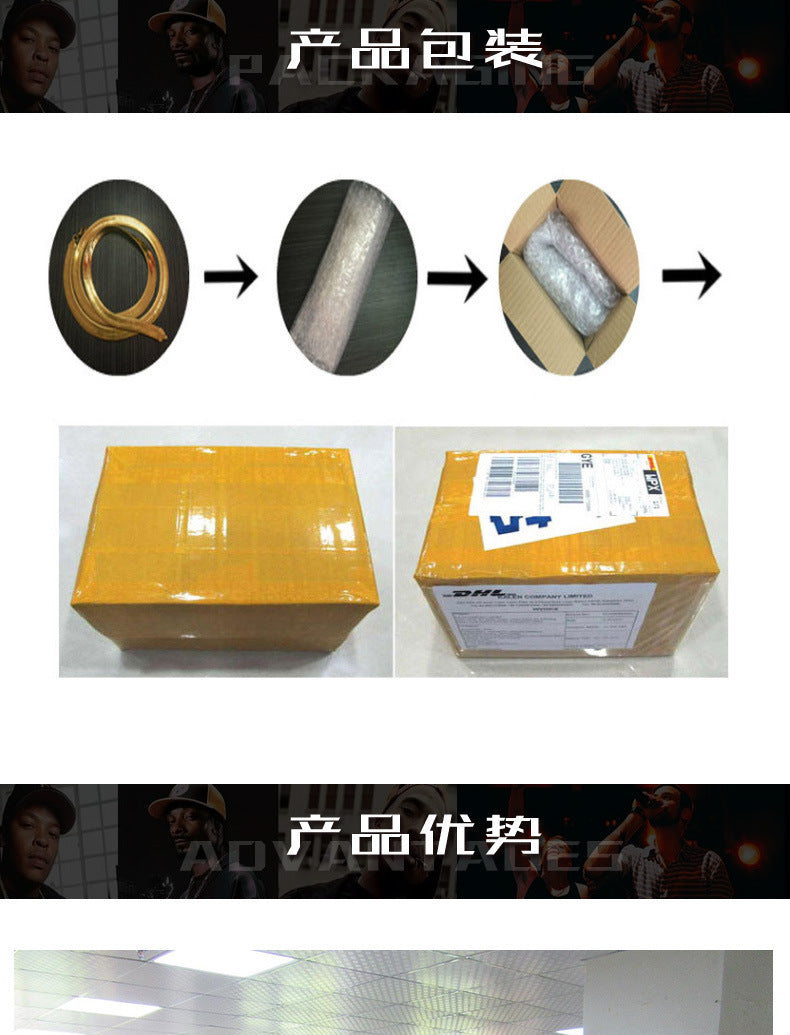 个性嘻哈20mm翻盖扣项链男古巴镶双排锆石时尚霸气轻奢潮牌项链