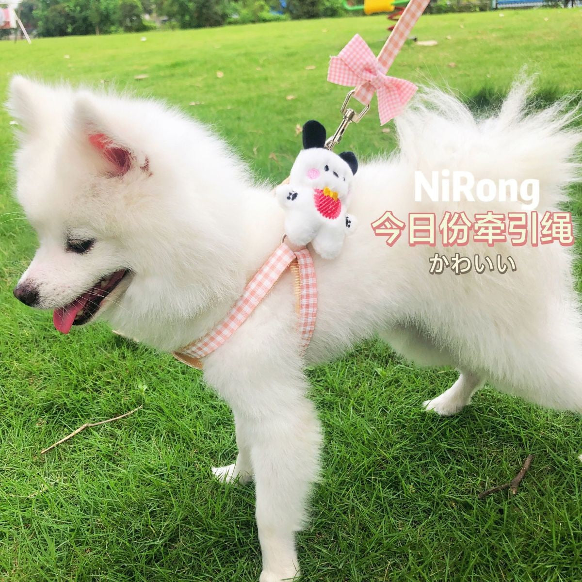 メガ割犬牽引ロープ漫画散歩犬牽引ロープ胸ストラップ屋外犬ロープ犬チェーン猫ロープ猫博美テディ963