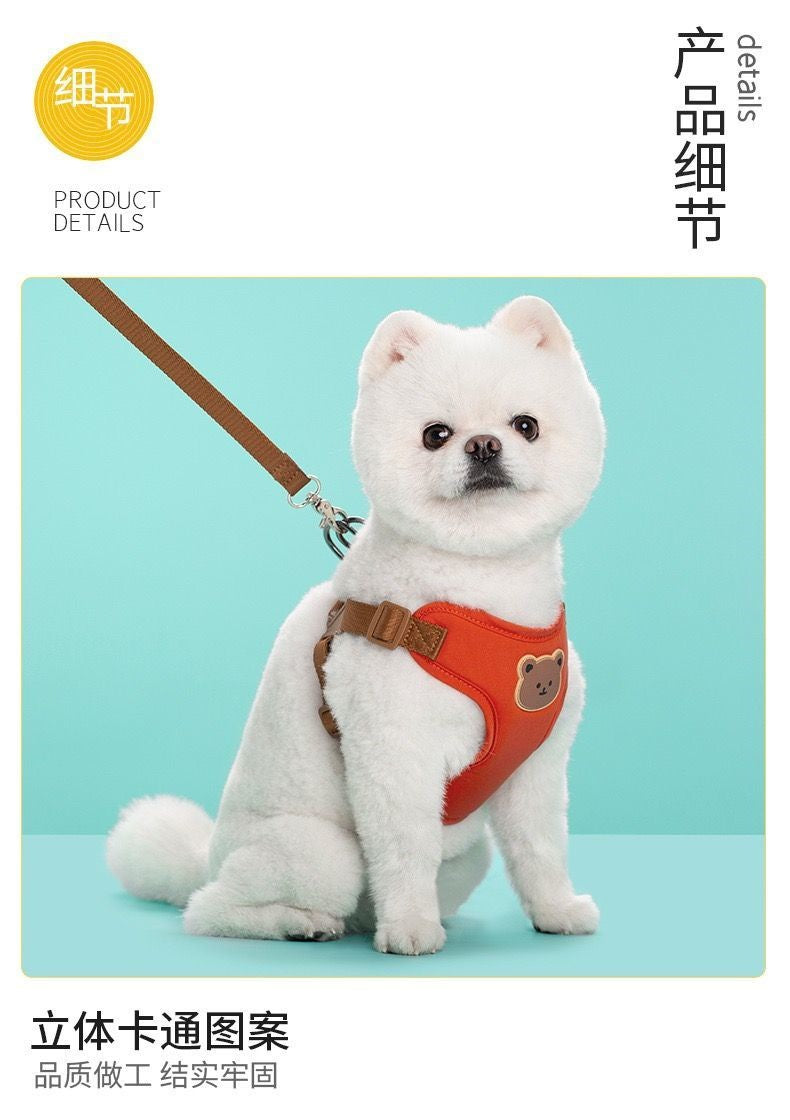 子犬の胸のベルトのベスト式の牽引ロープは犬のひもの小型犬のテディの雪の納瑞比熊を散歩します メガ割ワンピースパンツトートバッグ