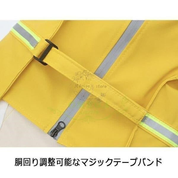 犬服 レインコート ペットウエア お散歩グッズ 柴犬 レインウェア スポーティー 反射板 散歩 撥水 反射 犬の洋服 カッパ 雨具 雨の日 梅雨 中型犬 大型犬