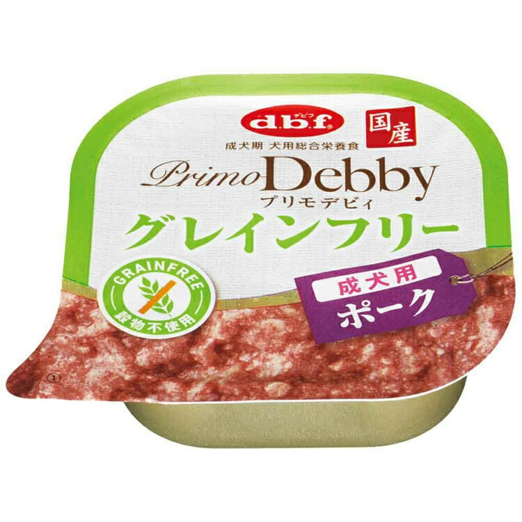 【人気商品】プリモデビィ グレインフリー 成犬用 ポーク 95g×24 デビフペット