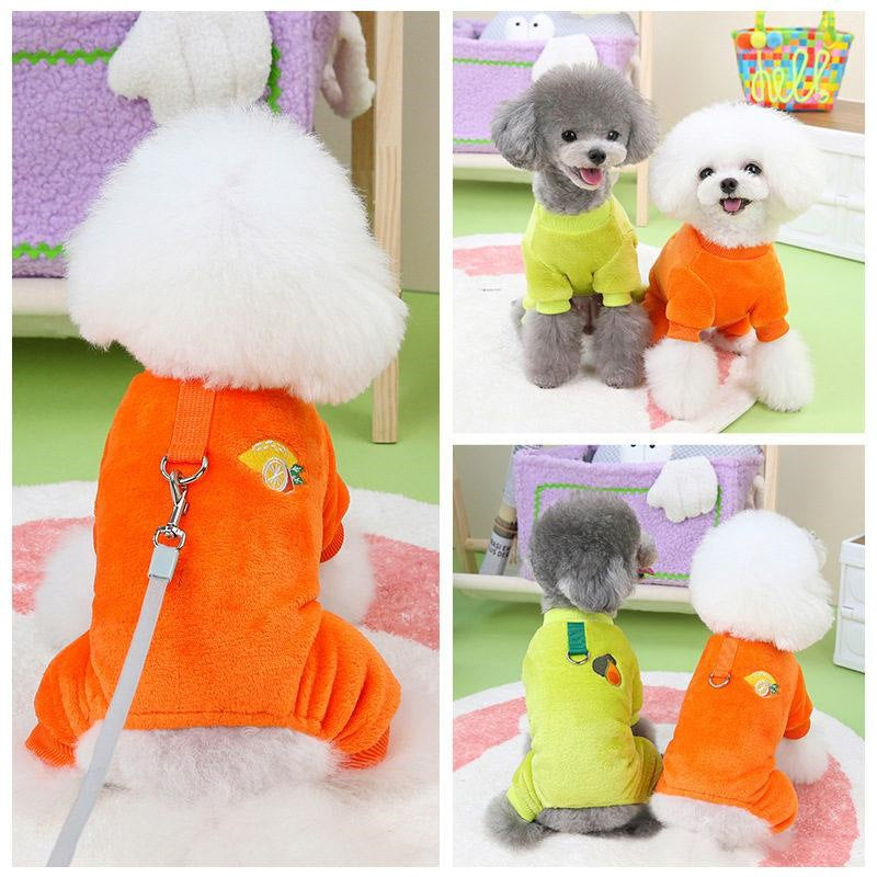 大人の魅力 犬服 ペットウェア 犬の服 厚手 Dカン付き ペット服 長袖トレーナー ペット用品 可愛い 暖かい 秋冬春 裏ボア 防寒 モコモコ ふわふわ 散歩