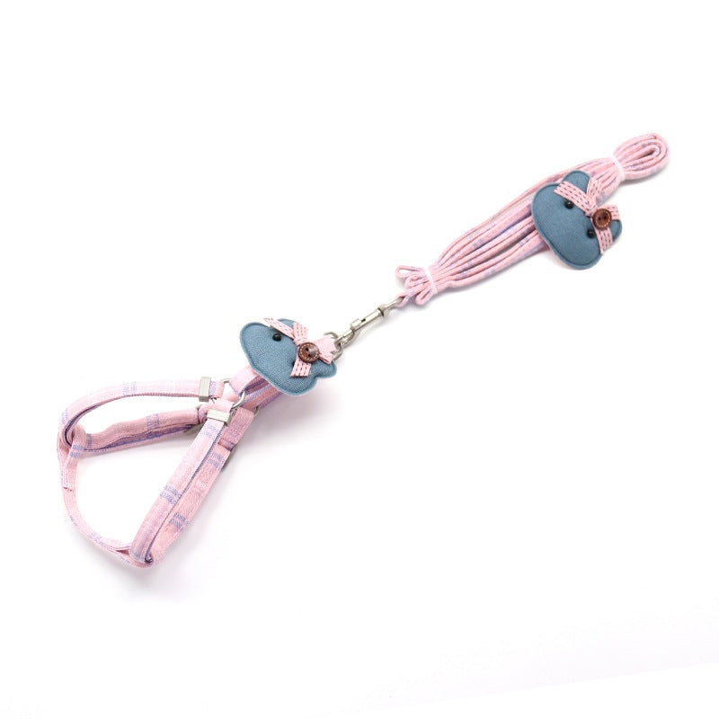 中型犬 2点セット ペット用品 92 ネコ用ハーネス 軽量 ペットハーネス お出かけ 犬 ハーネスリードセット リーシュ 犬用 胴輪 ハーネス お散歩 リード 犬用ハーネス 簡単装着 小型犬 シンプル