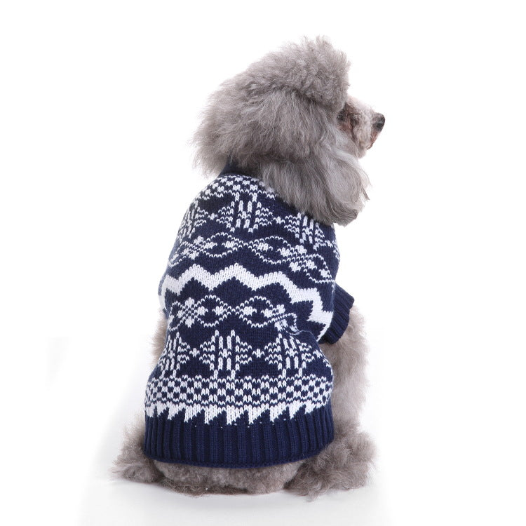 2023年新作入荷 ペット服 犬 服 Tシャツ ドッグウェア犬服クリスマス衣雪花セーターハロウィンペット服セーターヘラジカ衣犬セーター
