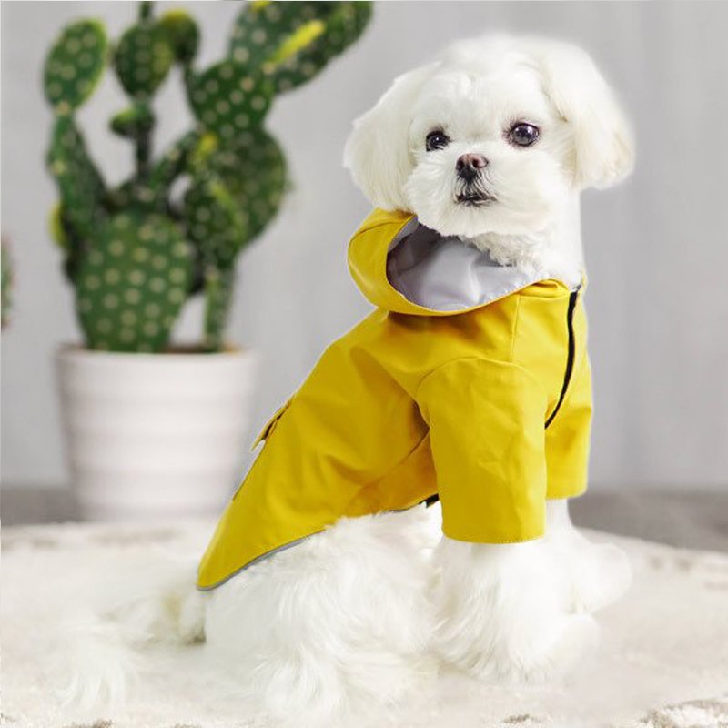 【輸送費無料】犬 レインコート レイングッズ 小中型犬 カッパ フード付き ポンチョ 梅雨 雨具