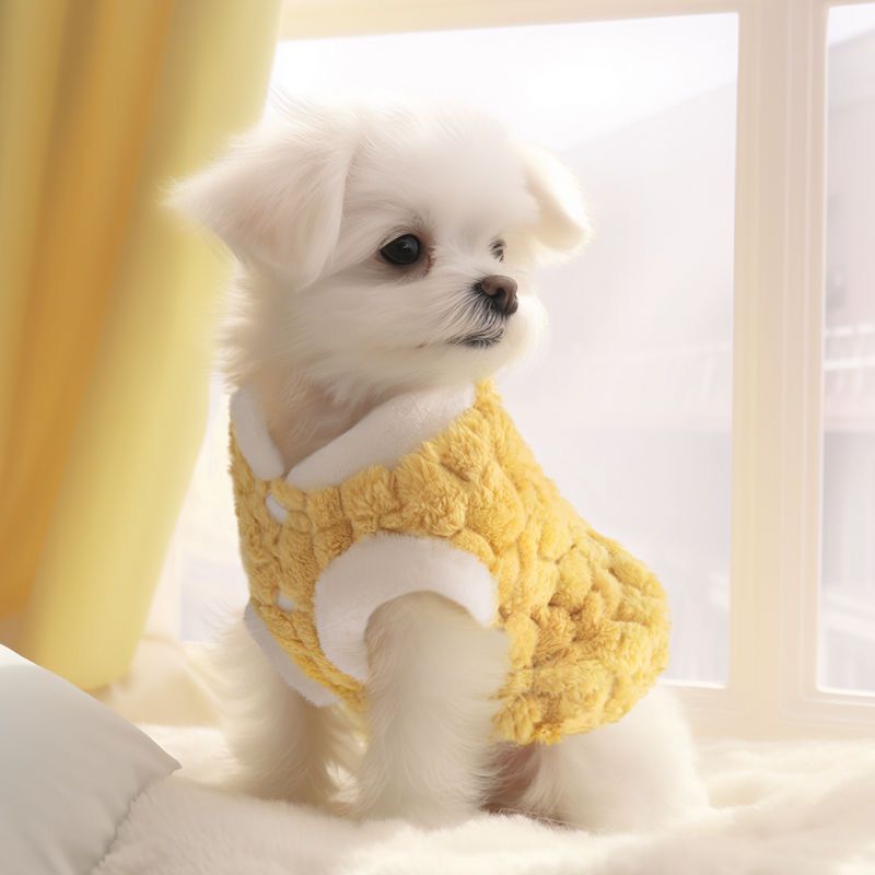 子犬ペット服春秋冬暖かいぬいぐるみウエストコートビションフリーゼ小型犬かわいいベストテディ肥厚犬 服 犬 犬の服 犬 洋服 犬の服夏 犬洋服