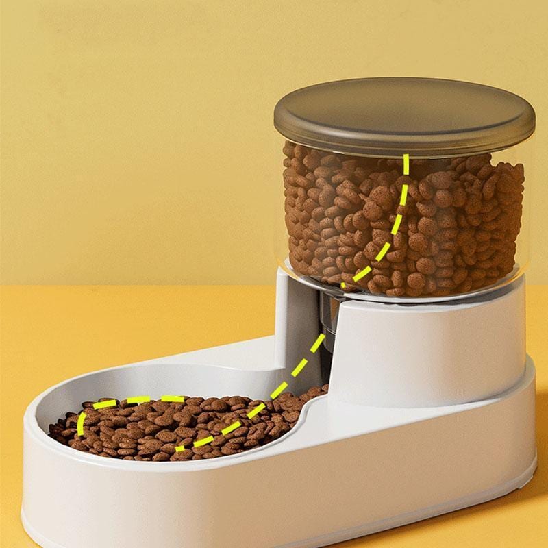 自動給餌器 給水器 猫 犬 透明タンク 水飲み器 自動給餌機 自動餌やり器 ペット用 ペット給餌器 ペット エサ えさやり おしゃれ キャットフード 留守 清潔便利