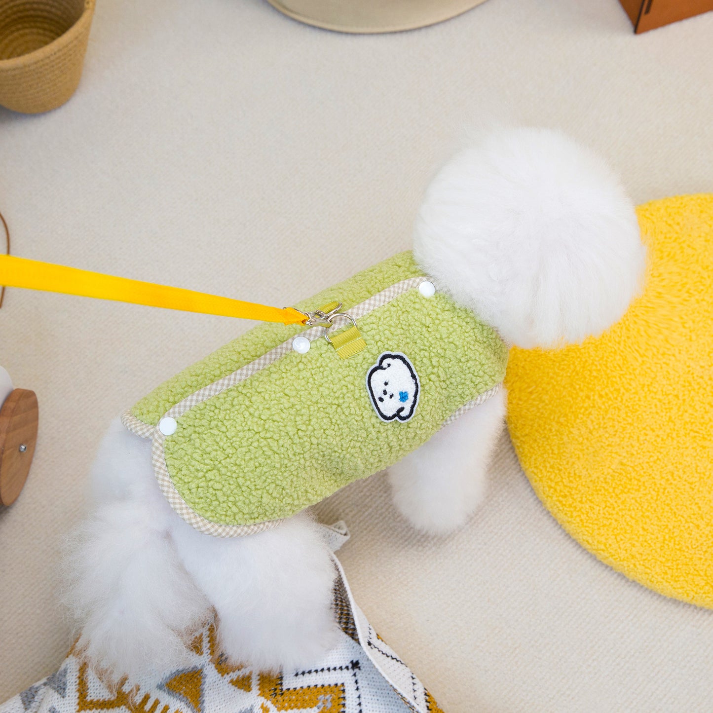 人気犬服ペット服猫秋冬新作テディビション背中開きペレットラムズウールベスト
