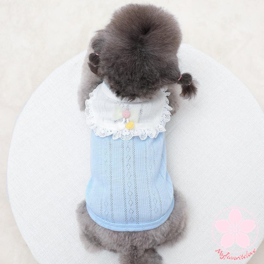 超目玉新品 ペット 服 安い 犬 春 夏 秋 フリル レース タンクトップ かわいい ハイブランド 猫 ドッグウエア