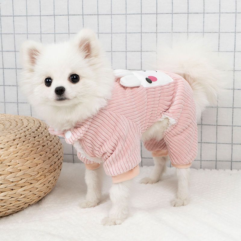 人気秋冬新しいペットウェア かわいい厚手ペット服 暖かい 快適犬洋服