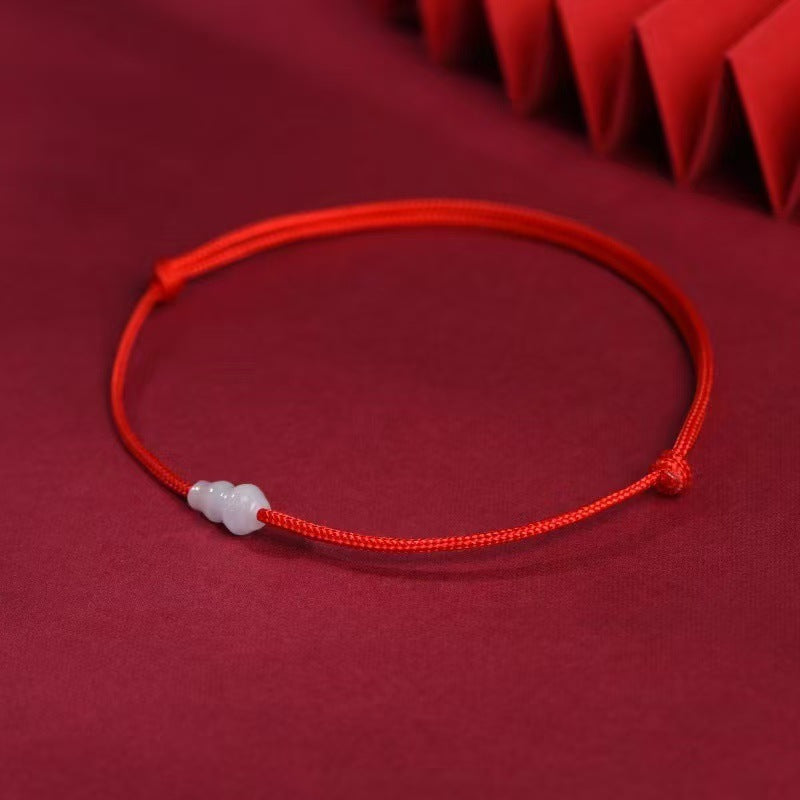 本命年极细红绳女情侣手工编织手绳儿童宝宝平安好运幸运男生手链