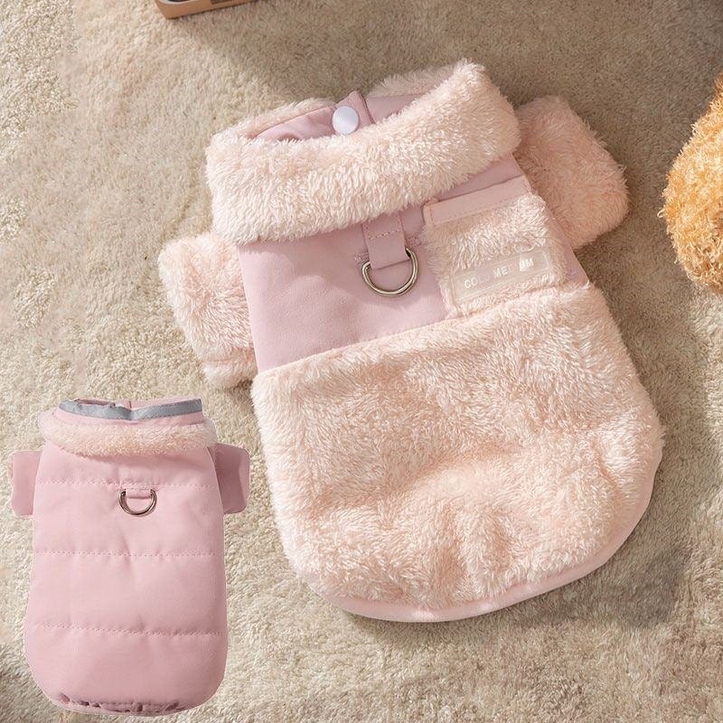 人気春夏新作大人気シンプルドッグウェア 厚手暖かいペット服 大きいサイズ牽引可能洋服ペット
