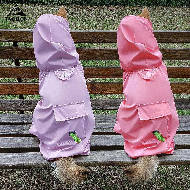 レインコート 犬用 レインカバー ペット服 かわいい オシャレ 雨の日 防水 ドッグウェア 犬服 梅雨 調整 雨 散歩 お出かけ 小型犬 中型犬 大型犬