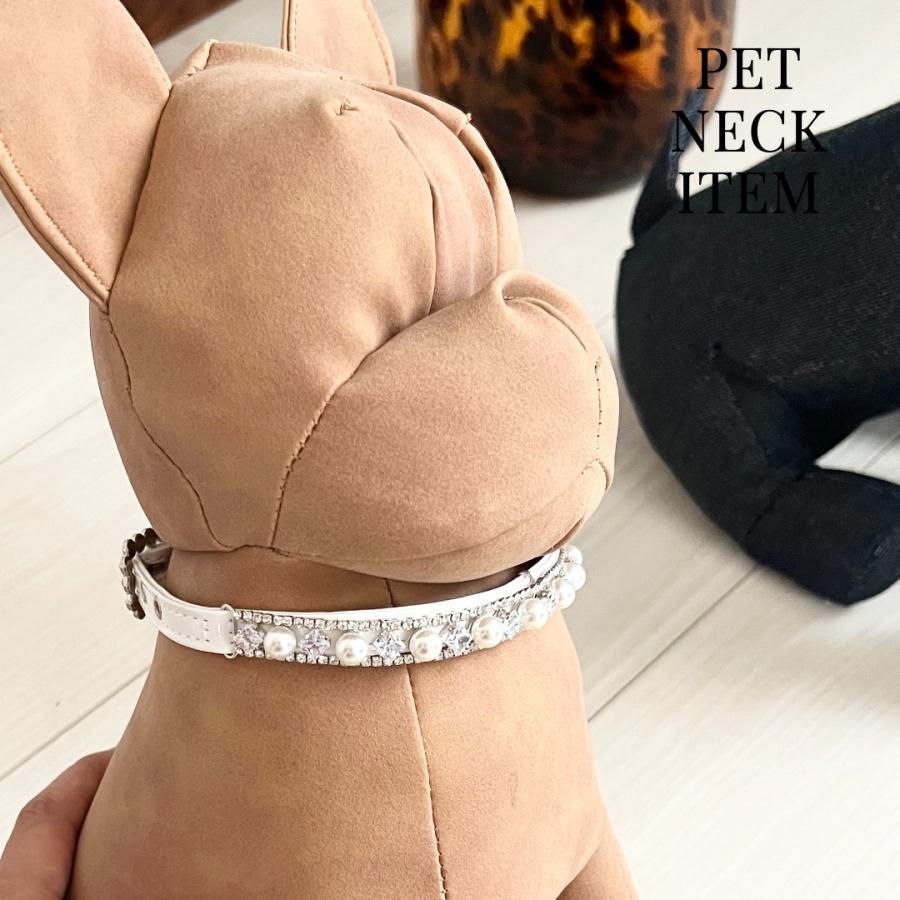 キラキラ pet Accessory ペットアクセサリー チョーカー おしゃれ首輪 neck 猫用首輪 パール 首輪 犬用首輪