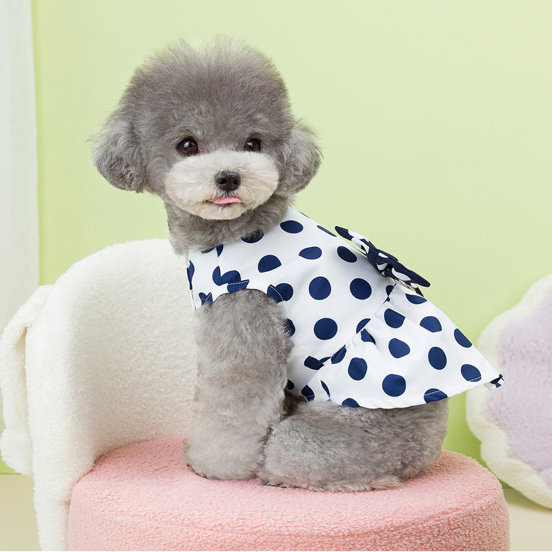 【新作犬猫服 登場】 犬服 ペット服 犬 洋服 ペット猫犬服夏薄型ペット服スカートリーシュスカート