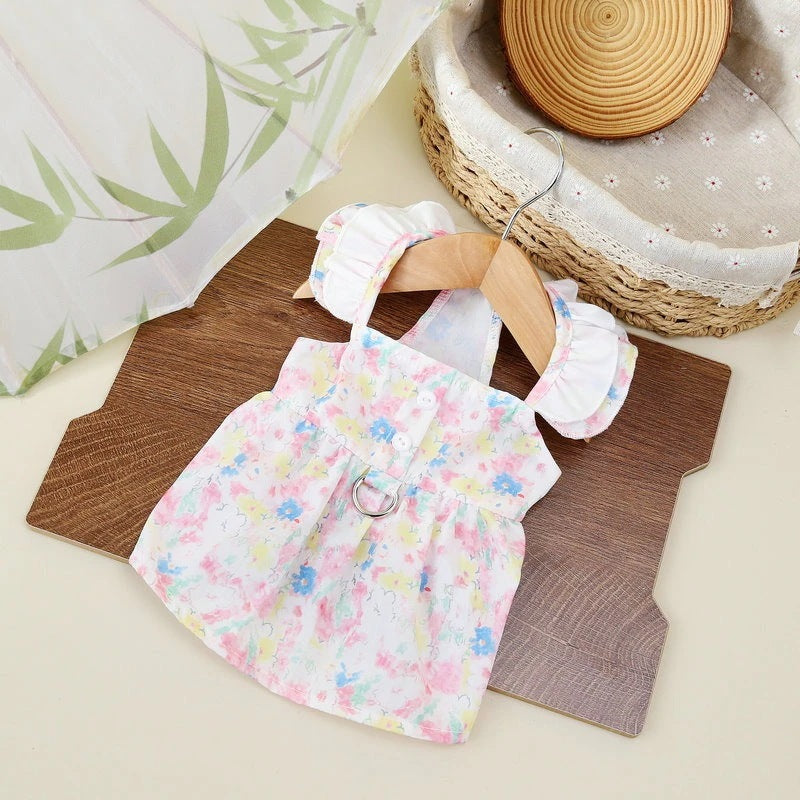 【新作犬猫服 登場】 犬服 ペット服 犬 洋服 春と夏リーシャブルペット犬小型犬と中型犬ドレス服