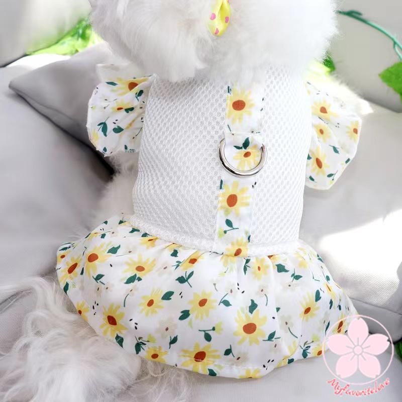 大人気 上品 ペット 服 安い 犬 春 夏 花 柄 ワンピース かわいい 可愛い ハイブランド 猫 ドッグ ウェア