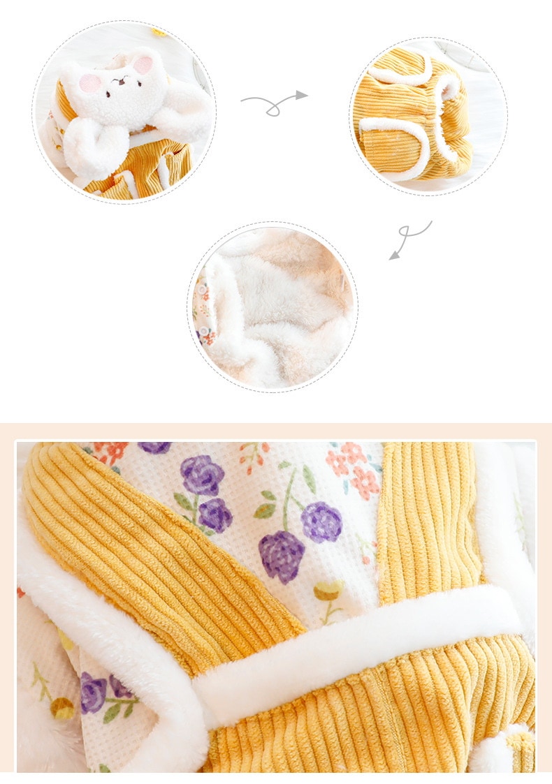 2色XS-XLあたたまることスエード入り厚手タイプ犬の服かわいいウサギ猫のミルク犬のミルクプリンセス子犬マシュマロ小型犬テディ服キャミソール甘い猫犬服CXDZ93
