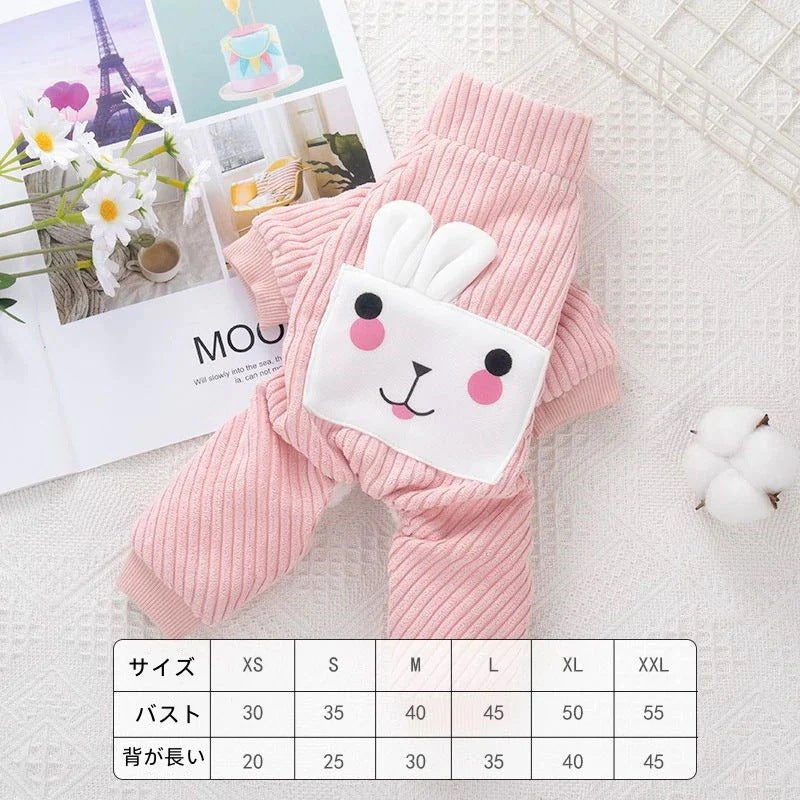 人気秋冬新しいペットウェア かわいい厚手ペット服 暖かい 快適犬洋服