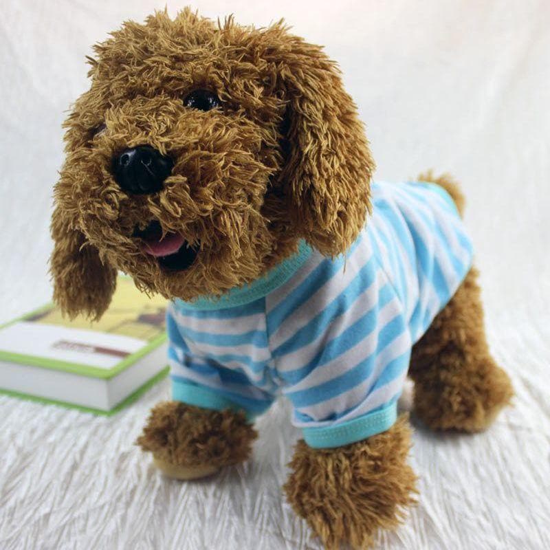ドッグウェア 犬服 Tシャツ ペット用 小型犬 犬 猫 半袖 カットソー 洋服 ボーダー柄 超人気 プルオーバー カジュアル 薄手 春夏 プリント