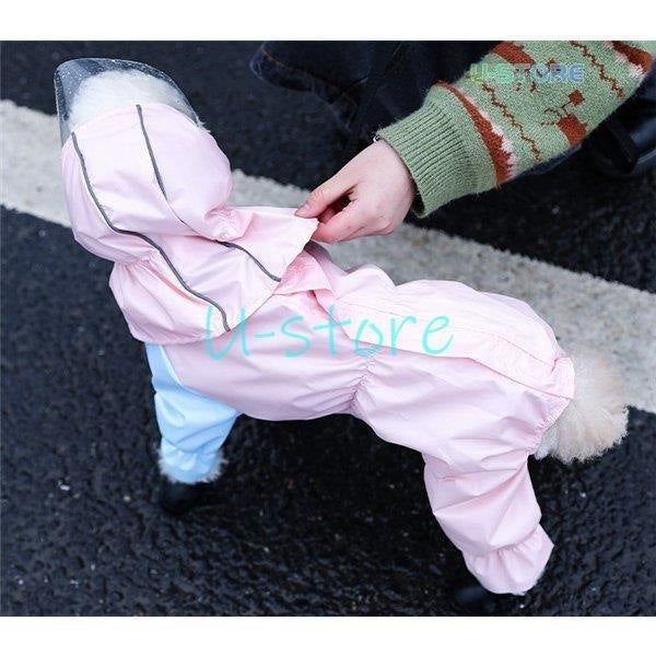 犬用 防水服 レインコート 犬服 雨具 お散歩 梅雨対策 着脱簡単 ゴールデン犬 防雨犬の服 小型犬 中型犬 犬レインコート ドッグウェア