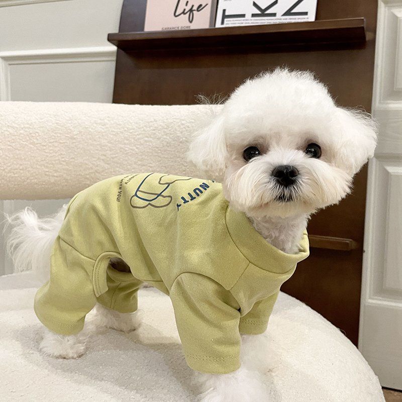 2025 春 ストレッチ 帯電防止 ビションフリーゼ ブーメラン 犬 服 犬の服 犬 洋服 犬の服夏 犬洋服