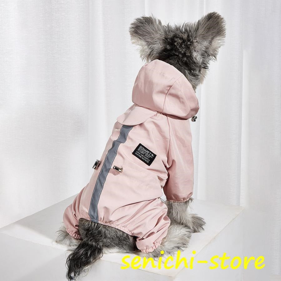 犬 犬用スリッパ 犬の服 冬服 暖かい服 雨具 小型犬 中型犬 フード付き 雪 梅雨 雨具