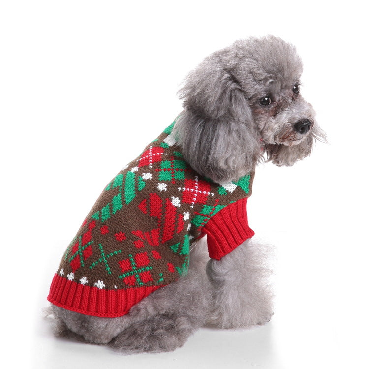 2023年新作入荷 ペット服 犬 服 Tシャツ ドッグウェア犬セーターペットクリスマスセーターニットハイネックペット服セーター犬セーター