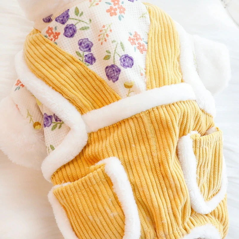 2色XS-XLあたたまることスエード入り厚手タイプ犬の服かわいいウサギ猫のミルク犬のミルクプリンセス子犬マシュマロ小型犬テディ服キャミソール甘い猫犬服CXDZ93