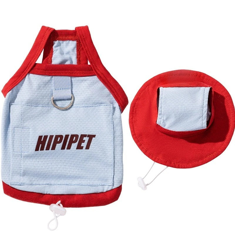 【新入荷】犬 洋服 犬服 春夏 リーシュベスト 小型犬 ペット服