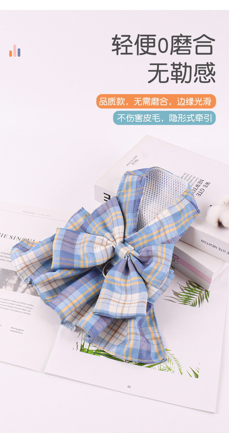 ペット リード 犬 猫 洋服 jk ベストタイプ リード 洋服 テディベア お出かけ チェストストラップ 犬 リード グッズ r n r n