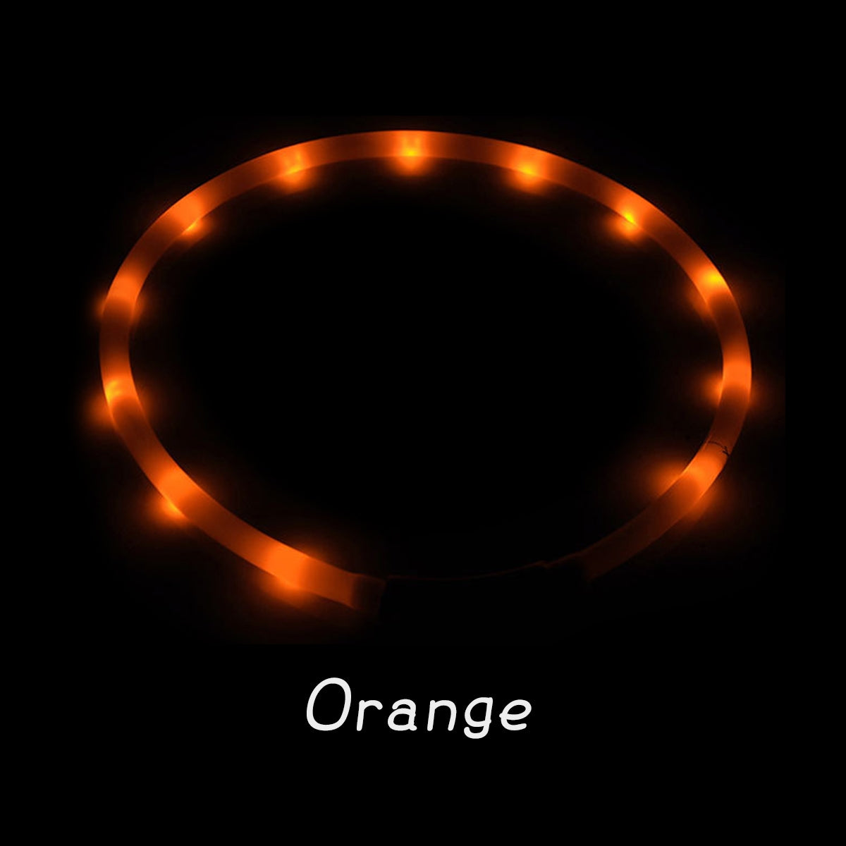 光る首輪 光る 充電式 散歩 首輪 LED おしゃれ 犬 夜 ペット レインボー 猫 USB ライト