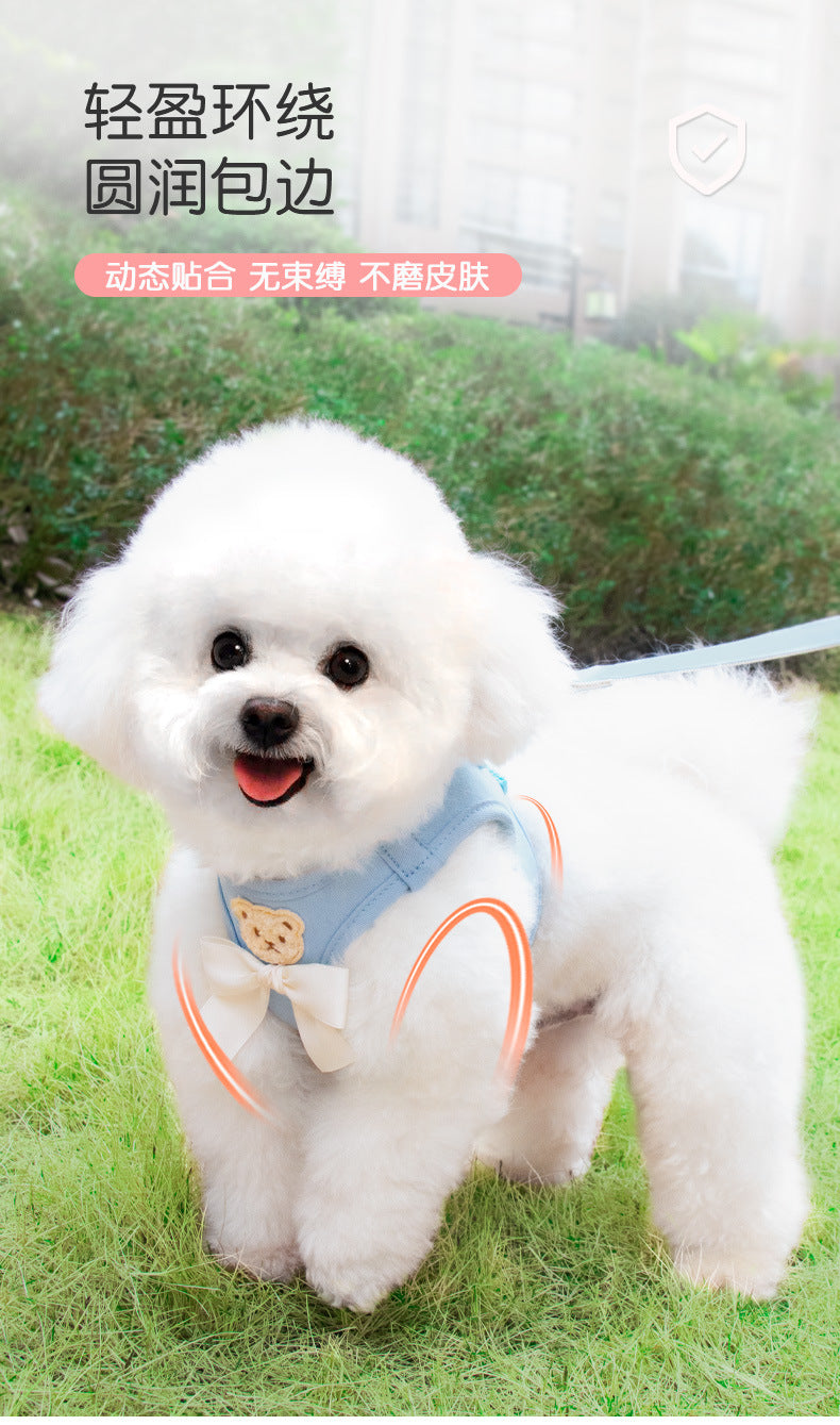 お出かけ 猫用 ハーネス 軽量 ペット用品 簡単装着 犬 ペットハーネス お散歩 小型犬 犬用ハーネス 中型犬 2点セット おしゃれ 51 リーシュ ハーネスリードセット 胴輪 ネコ用ハーネス リード