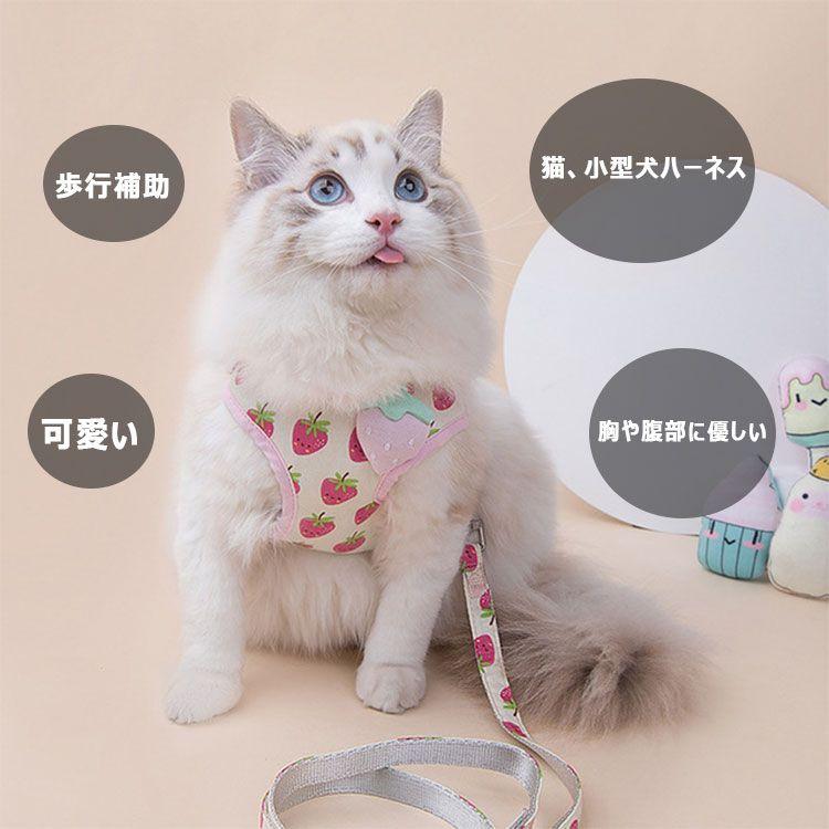 3日以内に出荷 2025新品 2点セット ペット用品 ハーネス リード 猫用 小型犬用 全3色 ポリエステル S ( 15-3kg ) M ( 3-5kg ) L( 5-75kg ) リード長さ12