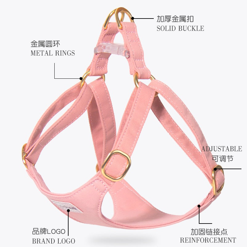 シンプル ハーネス 簡単装着 お出かけ 小型犬 胴輪 ネコ用ハーネス ハーネスリードセット リード 犬用 犬用ハーネス おしゃれ 軽量 2点セット 犬 お散歩 猫用 ペットハーネス リーシュ 中型犬