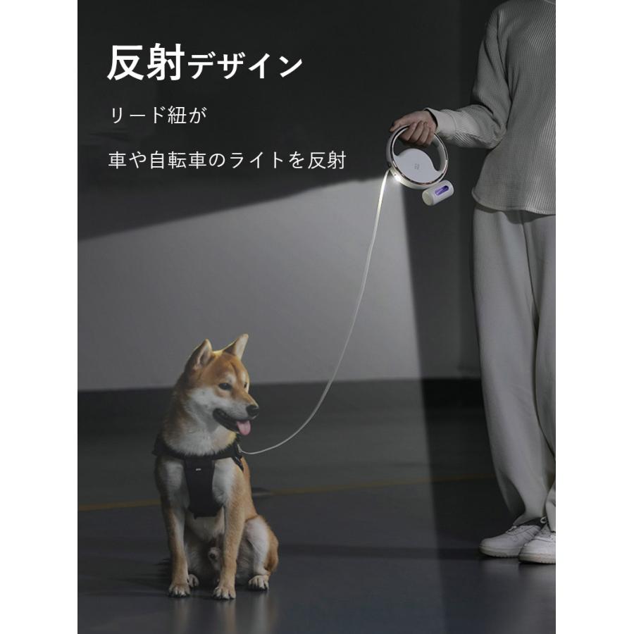 3日以内に出荷 2025新品 3m LEDライト USB充電 フレキシリード 小型犬用 中型犬用 テープ/コード 耐久性 頑丈 安全 伸縮リード フレキシ ペット用品 犬用品3m LEDライト