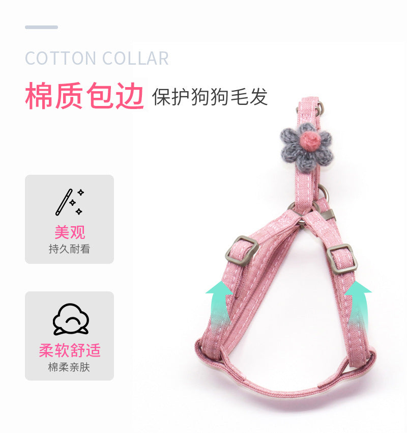 2点セット 猫用 おしゃれ ペット用品 胴輪 犬用 ネコ用ハーネス ハーネスリードセット ペットハーネス 簡単装着 お散歩 リード 中型犬 シンプル 犬 小型犬 リーシュ お出かけ 軽量 ハーネス 犬