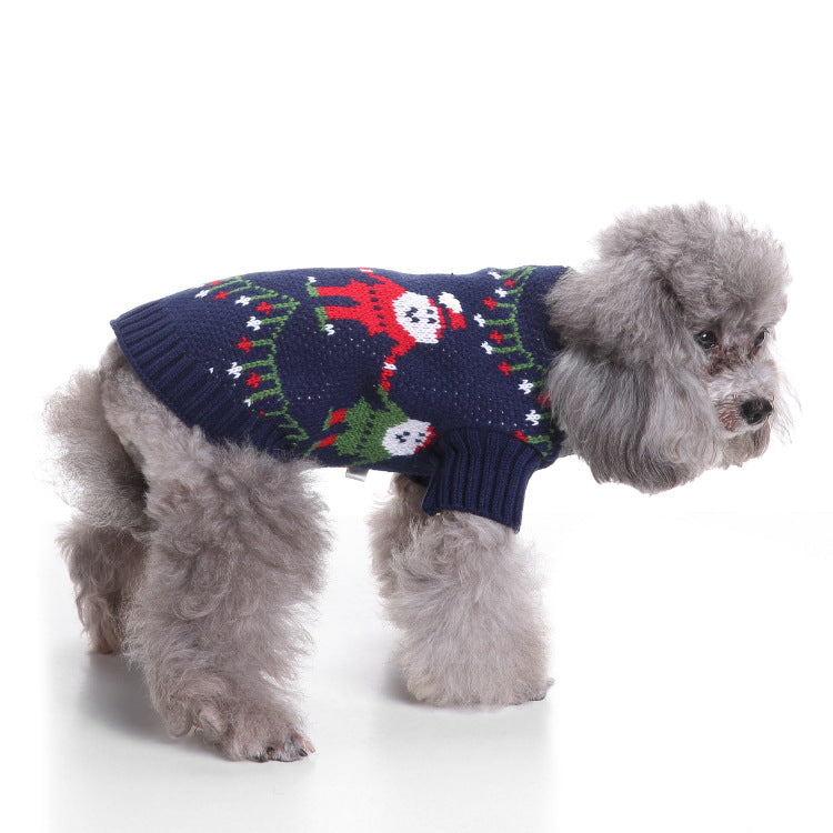 2023年新作入荷 ペット服 犬 服 Tシャツ ドッグウェア犬セーターペットクリスマスセーターニットハイネックペット服セーター犬セーター