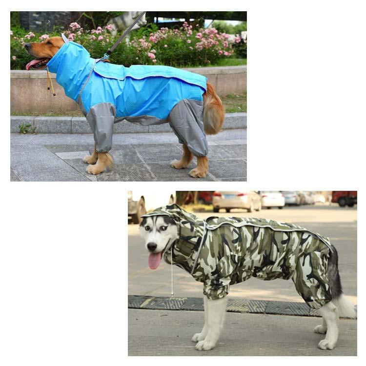犬服 ドッグウェア レインコート大型犬向け フード付き カッバ 雨具 雨合羽 雨ガッパ 春 夏 秋 冬 合羽 防水 梅雨 ポンチョ 大型犬 大きい