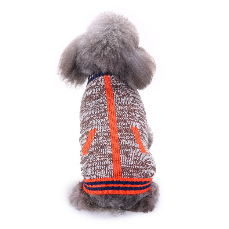 2023年新作入荷 ペット服 犬 服 Tシャツ ドッグウェアペットの服セーターハイネック犬の服セータークリスマス雪花の犬のセーター秋冬