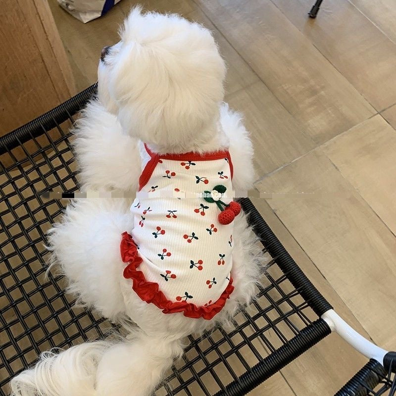 春夏新作 犬服 ペット服 犬 洋服 ペット 犬用品 小中型犬 子犬犬ペット服夏ホルターワンピースサブ猫ベストワンピースペット
