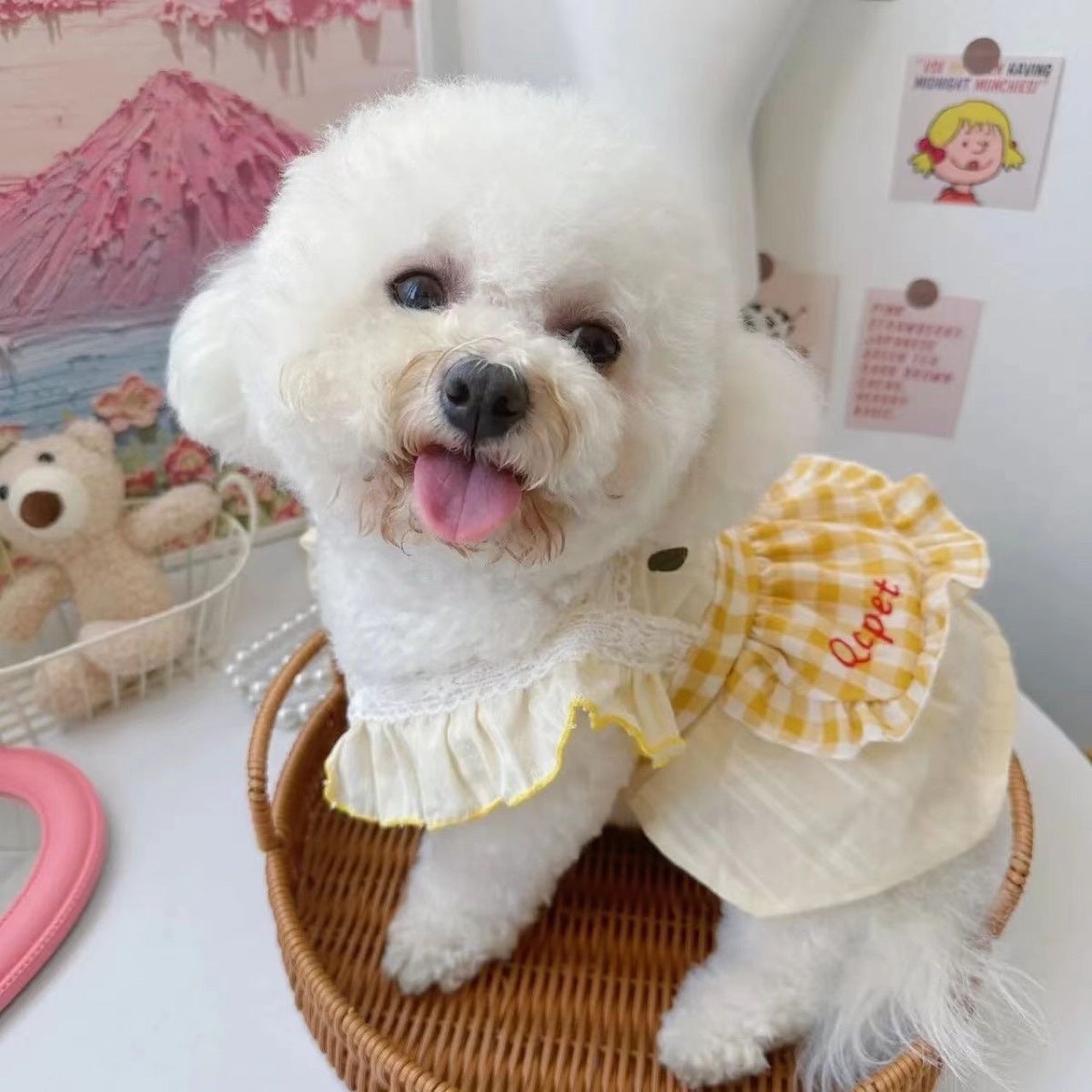 【新作犬猫服 登場】 犬服 ペット服 犬 洋服 夏用薄手ペットスカート猫小型犬服