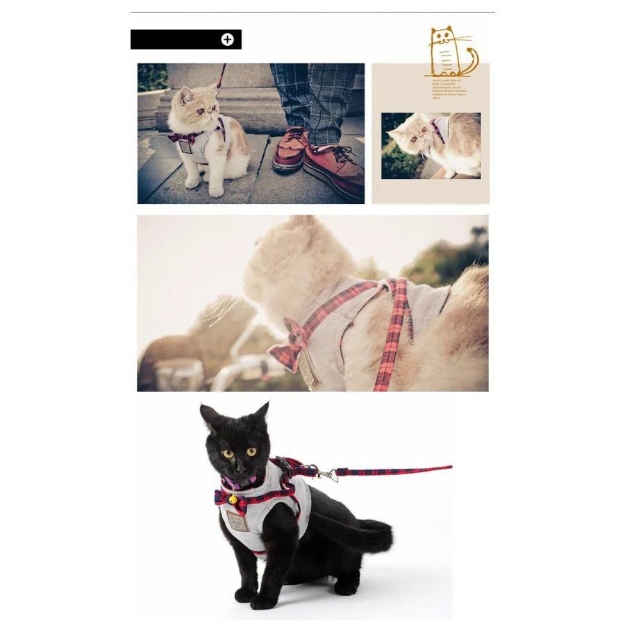 新商品プロモーション,数量限定 猫 犬 ハーネス リード ペット 服 ウェアハーネス 胴輪 キャット ドッグ リーシュ リボン猫 犬