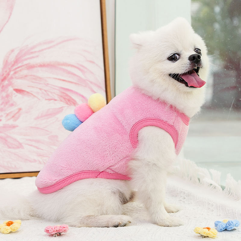 メガ割犬猫ミルク犬タンクトップ服ペット小中型犬テディビー熊アイスクリームイチゴ用品装飾