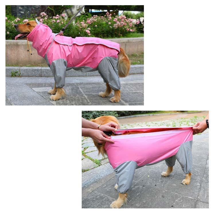 犬服 ドッグウェア レインコート大型犬向け フード付き カッバ 雨具 雨合羽 雨ガッパ 春 夏 秋 冬 合羽 防水 梅雨 ポンチョ 大型犬 大きい