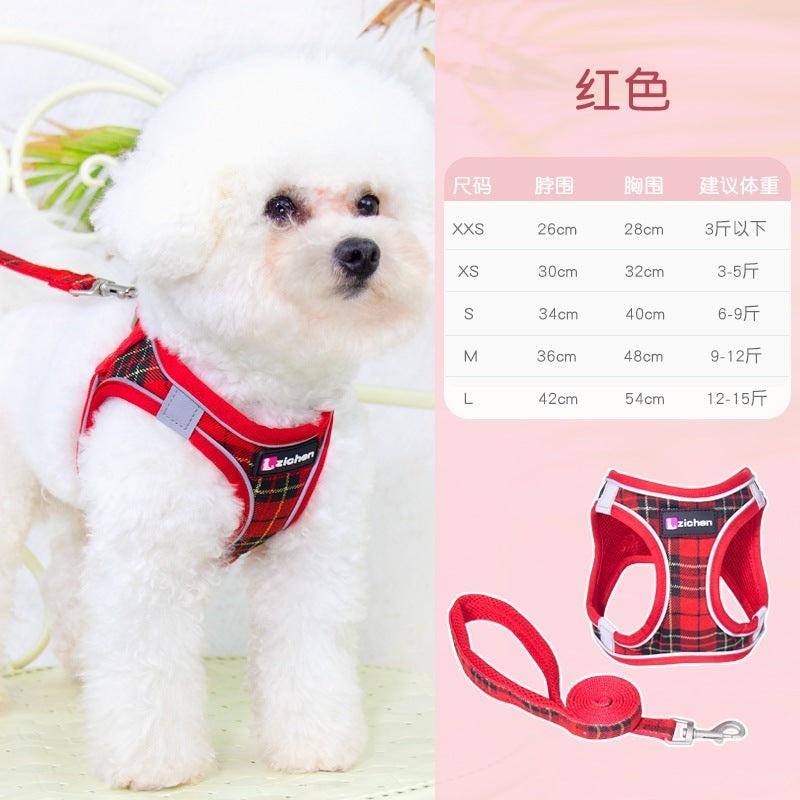 軽量 猫用 64 リード リーシュ ペット用品 お出かけ 犬用ハーネス 胴輪 ハーネス 犬用 簡単装着 ペットハーネス ネコ用ハーネス 中型犬 犬 小型犬 おしゃれ 2点セット ハーネスリードセット